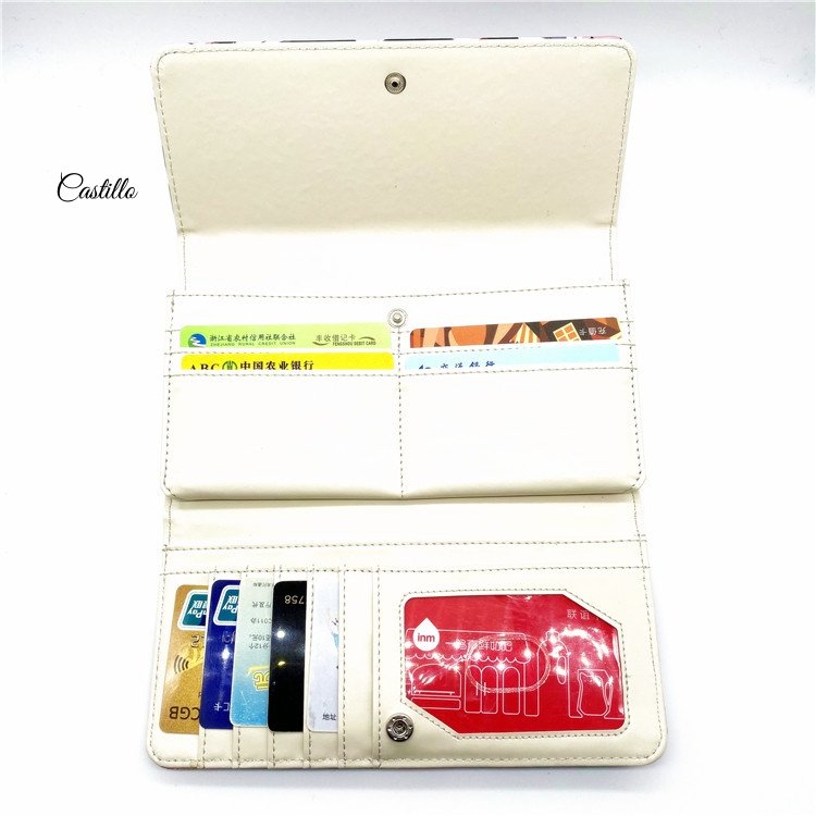 Woman wallet with flower printing